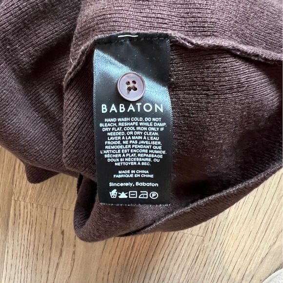 Aritzia Babaton Wool Cardigan Brown SMALL - Picture 4 of 9